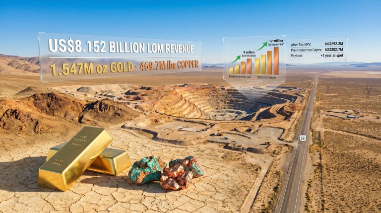 P2 Gold Gabbs project open-pit mine overview