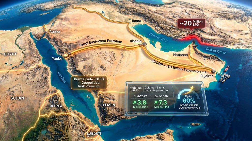 Gulf Pipeline Projects Bypassing the Strait of Hormuz