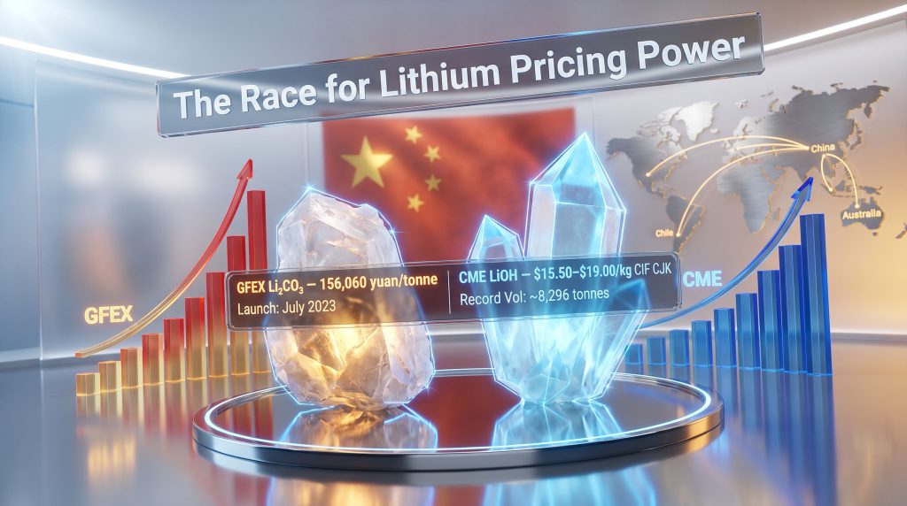 China lithium hydroxide futures pricing power race
