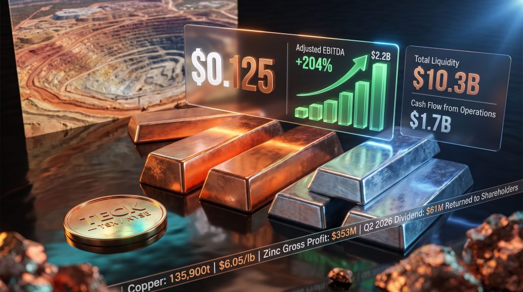 Teck Resources Q2 2026 Dividend: $0.125 Per Share