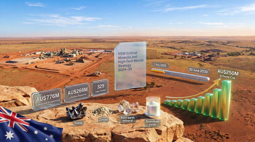 NSW critical minerals royalty deferral scheme infographic overview