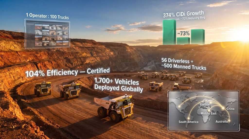 CiDi Overseas Expansion: Autonomous Mining Trucks
