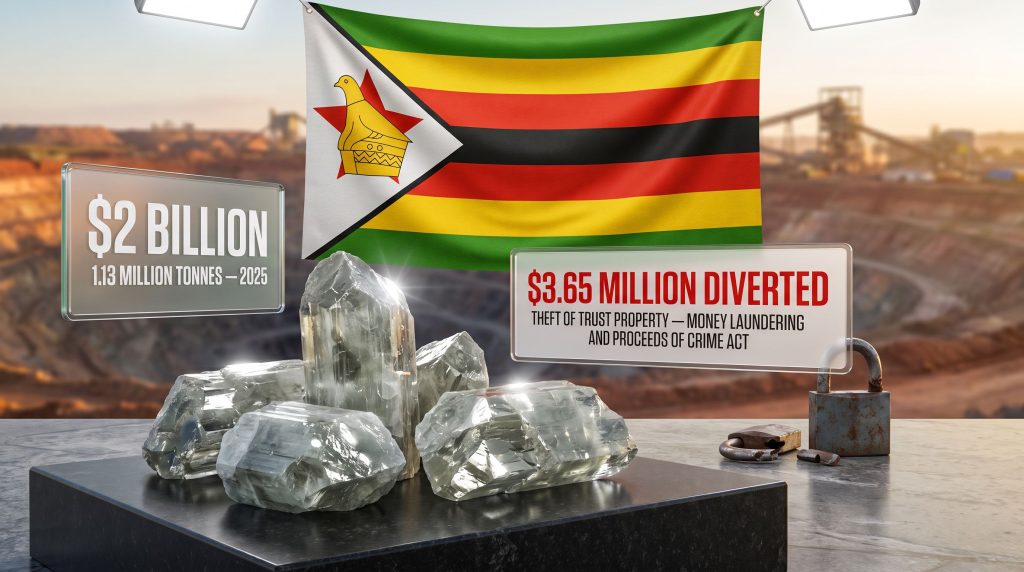 Zimbabwe lithium company shut down after $3.65 million diversion