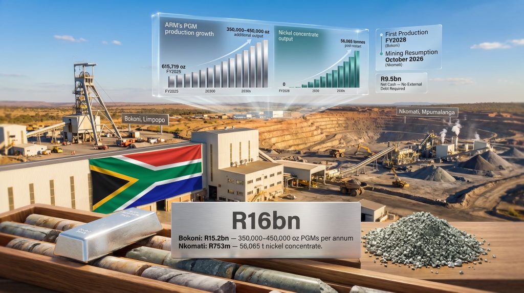 ARM Restart of Bokoni and Nkomati Mines: R16bn Bet