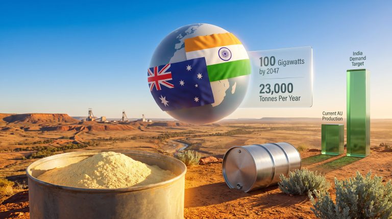 Australia India uranium deal Broken Hill infographic