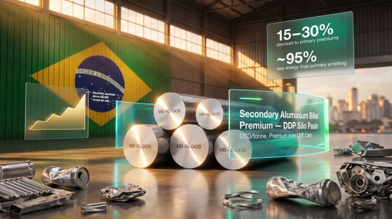 São Paulo secondary aluminium billet premium overview
