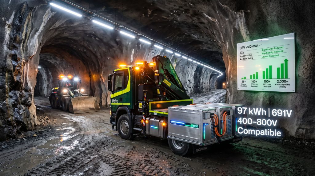 Scania MacLean Underground Electric Vehicles Guide