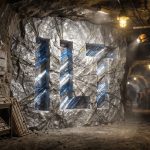 Iltani Resources Ltd-ILT-Underground mining tunnel with illuminated ore wall