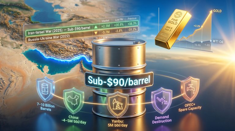 why oil prices are not hitting $150 during the Iran war infographic