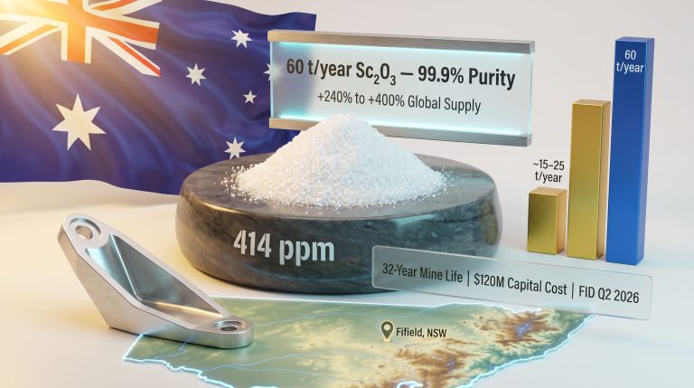 Sunrise Energy Metals Scandium Mine in Australia