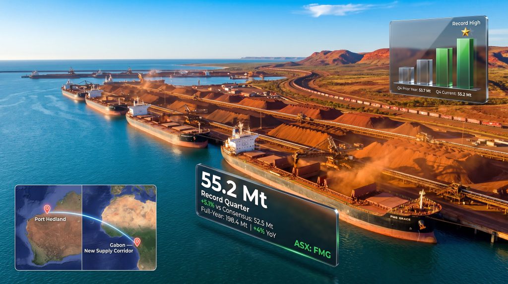 Fortescue Q4 FY2026 Iron Ore Shipments: 52.7 Mt