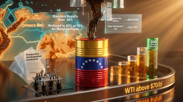 Venezuela new oil regulations infographic with taxes