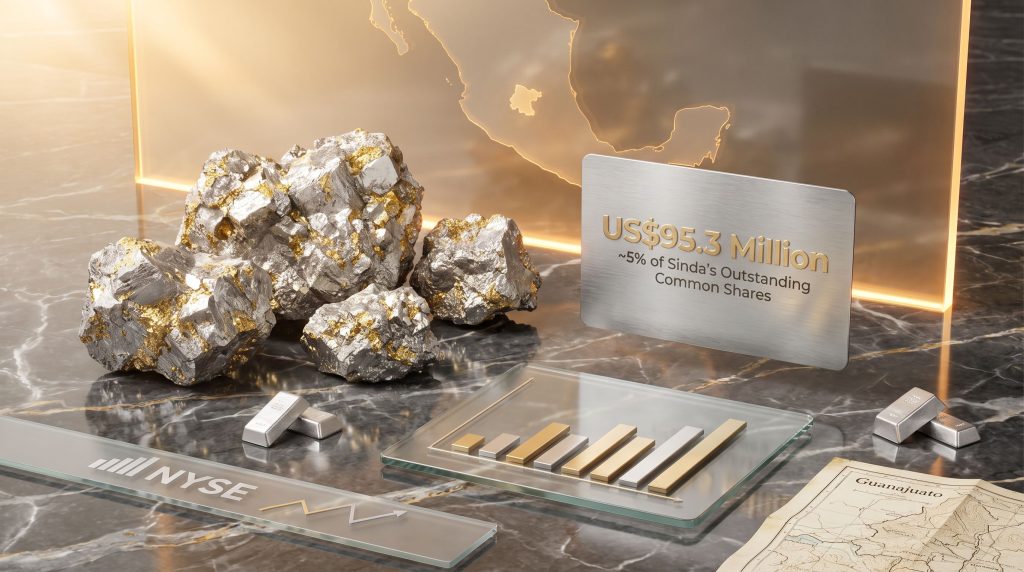 Fresnillo Invests in Sinda Private Placement: 5% Stake