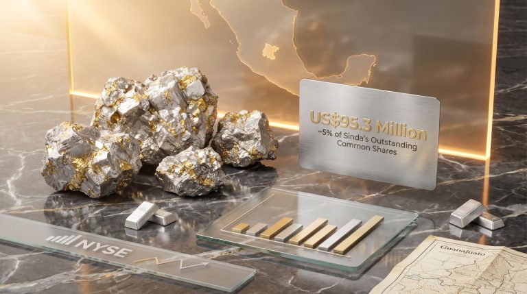 Fresnillo Invests in Sinda Private Placement: 5% Stake