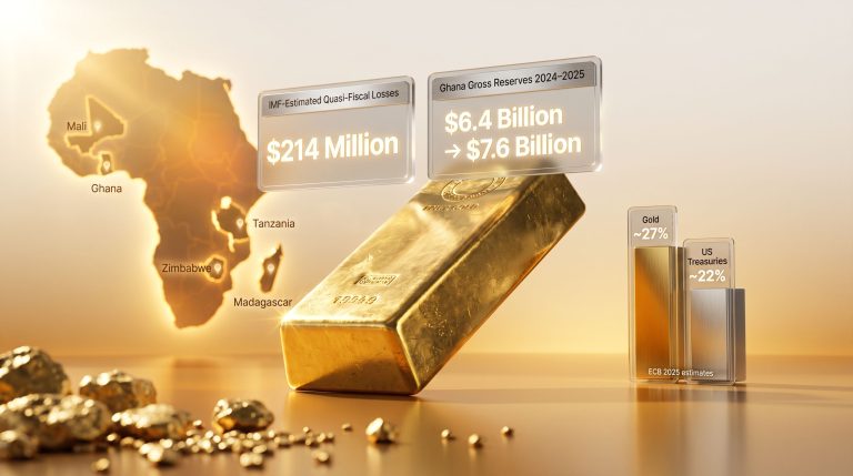 IMF gold warning for African central banks infographic