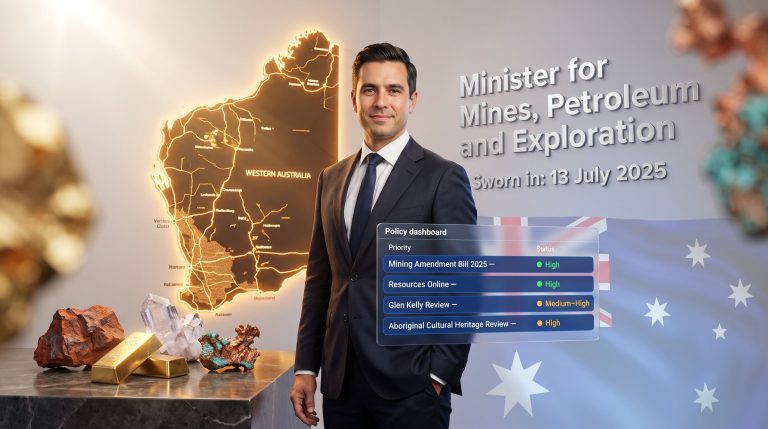 Daniel Pastorelli mines minister WA portrait