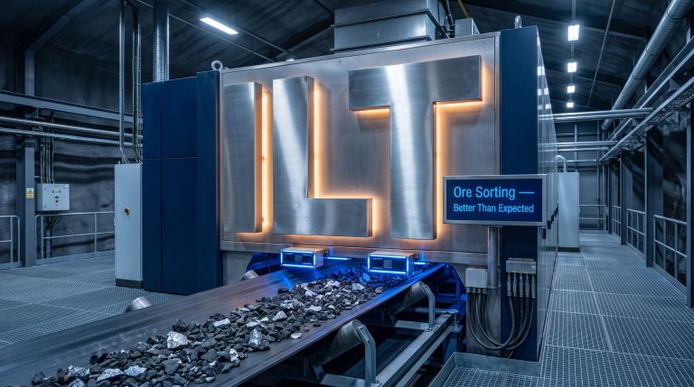 Iltani Resources Ltd-ILT-Ore sorting machine processing mined rocks