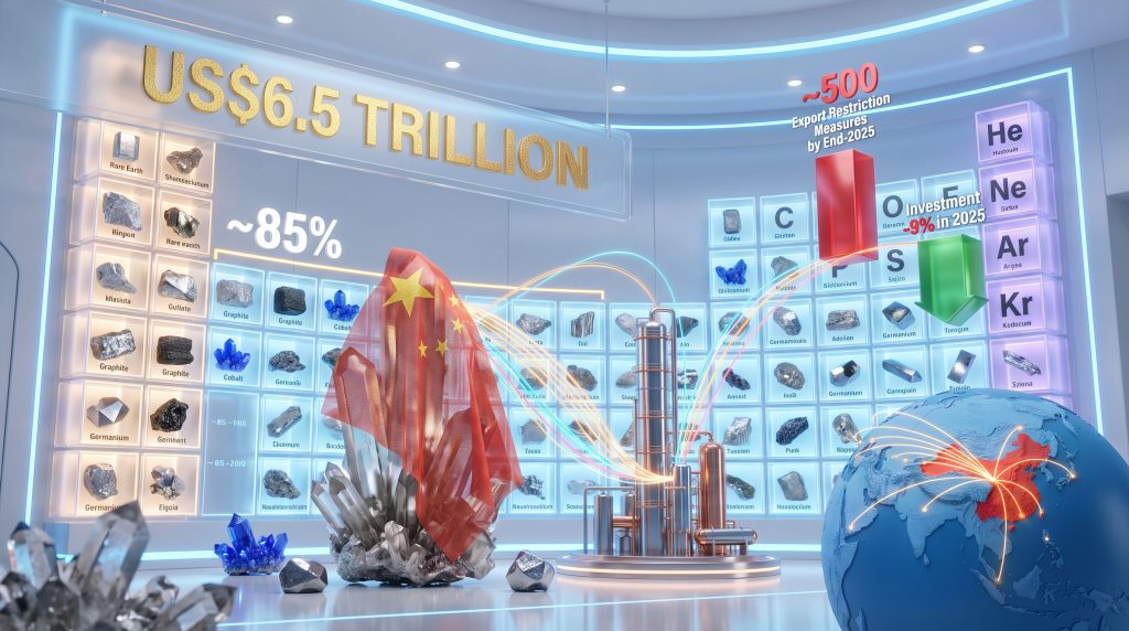 Critical mineral security and export restrictions infographic