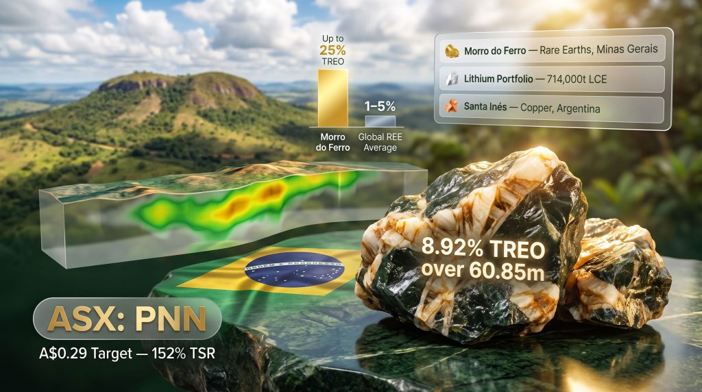 Power Minerals Morro do Ferro rare earth project infographic