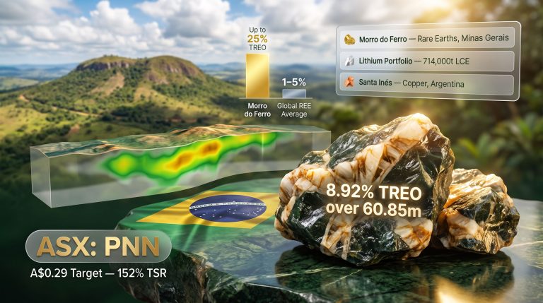 Power Minerals Morro do Ferro rare earth project infographic