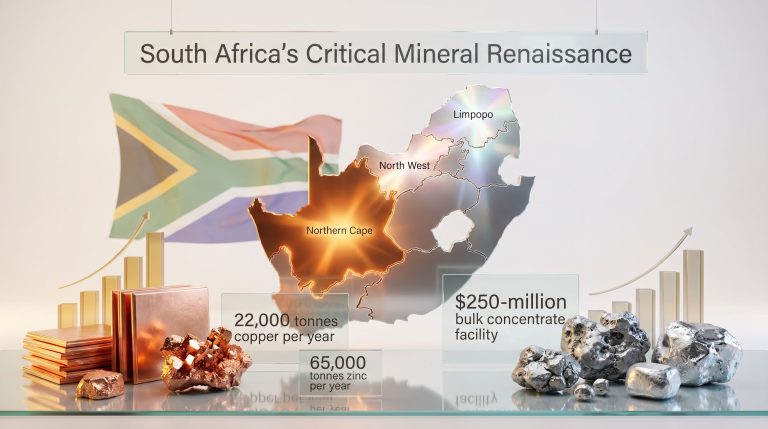 Northern Cape copper and South African PGMs map