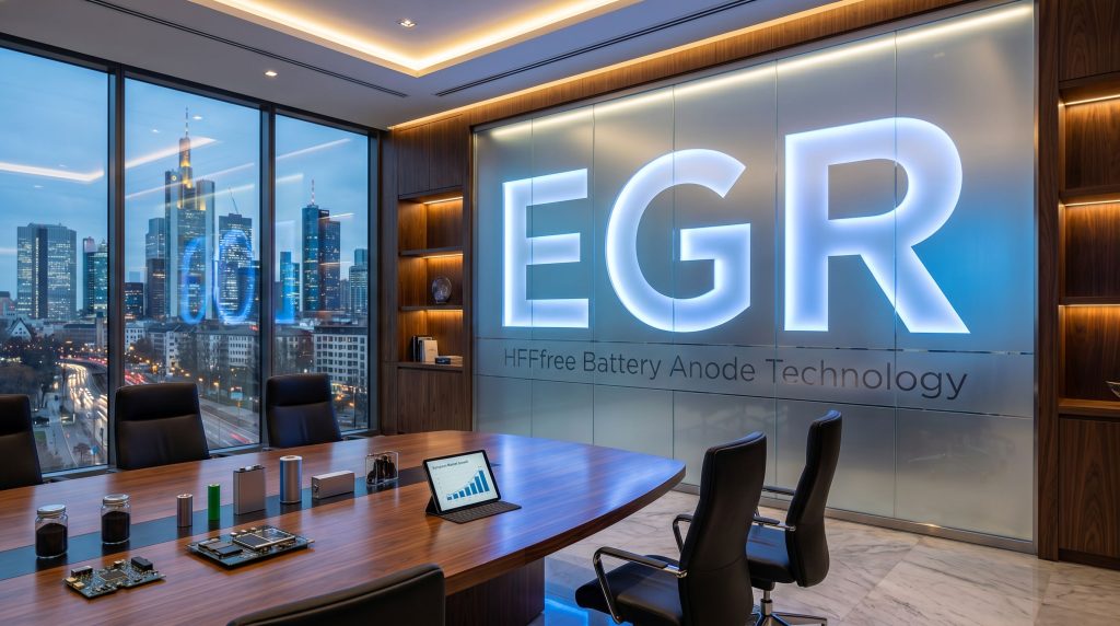 Ecograf Ltd-EGR-HFFfree Battery Anode Technology conference room display