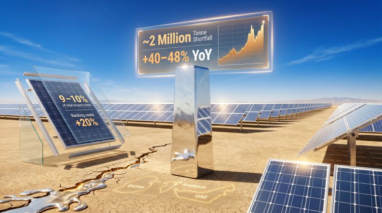 Solar subsidies and aluminium supply chain shocks infographic