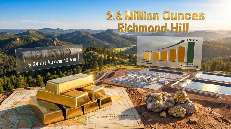 Bob Quartermain on Dakota Gold and Richmond Hill infographic