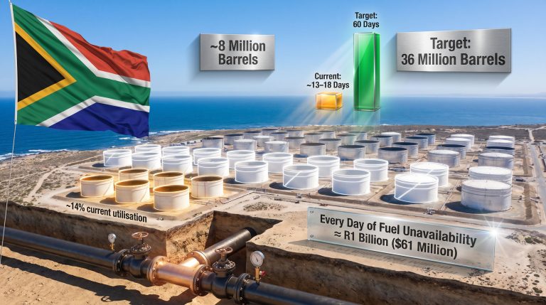 South Africa strategic oil reserves infographic overview