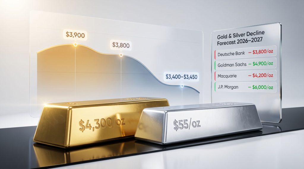 Gold & Silver Price Decline Forecast 2026