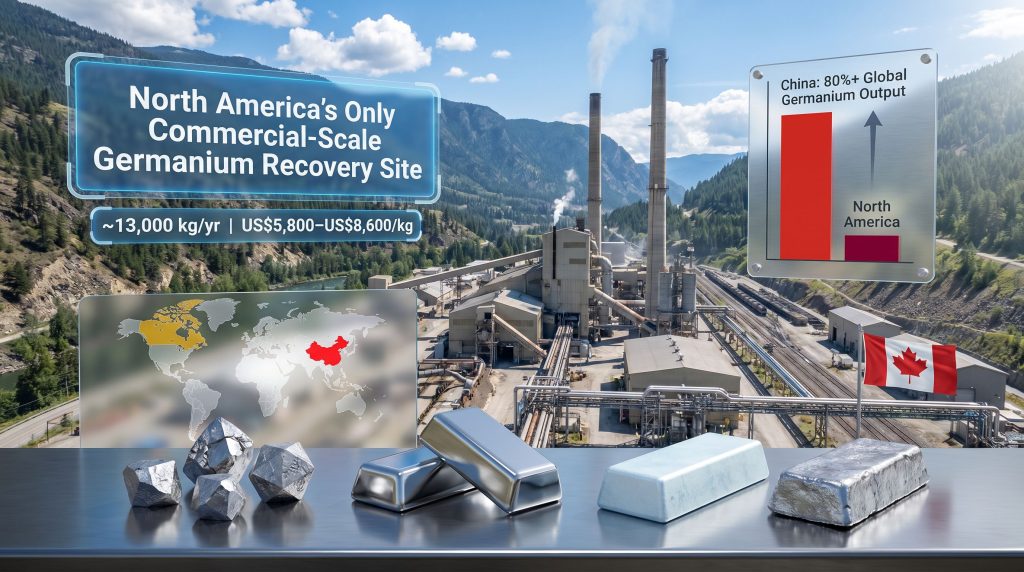 Teck Trail germanium output funding infographic