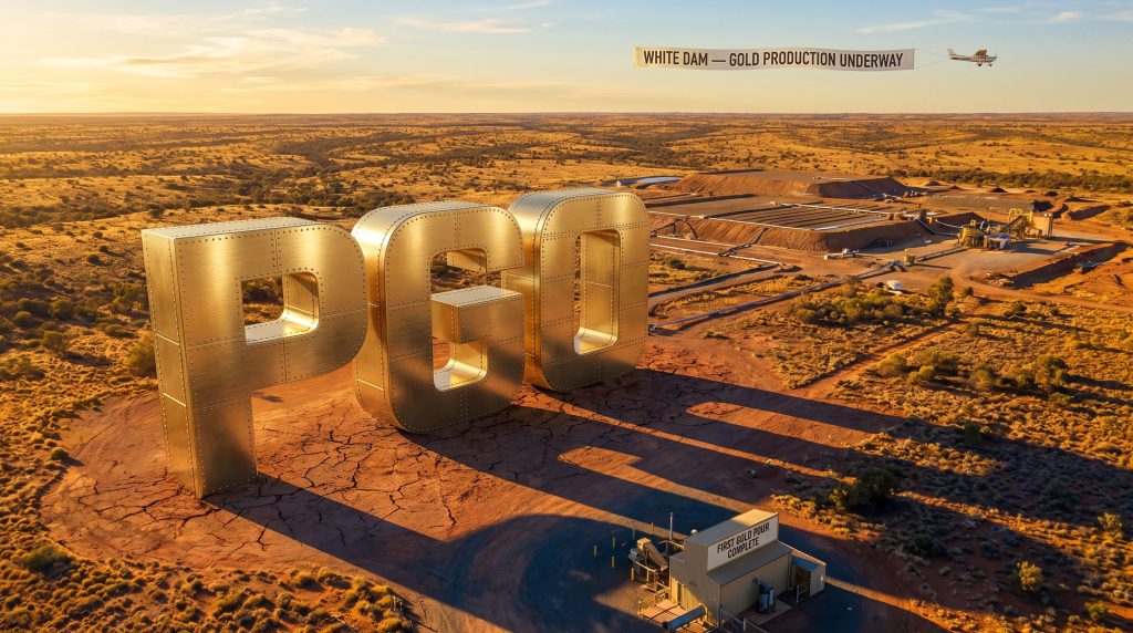 Pacgold Ltd-PGO-White Dam gold production underway aerial scene