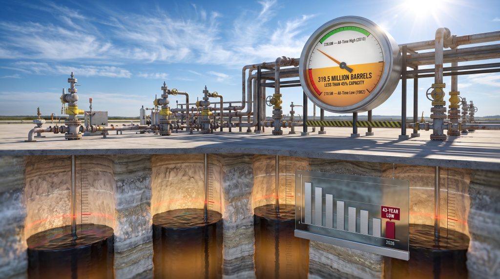 US Strategic Petroleum Reserve lowest level since 1983 chart