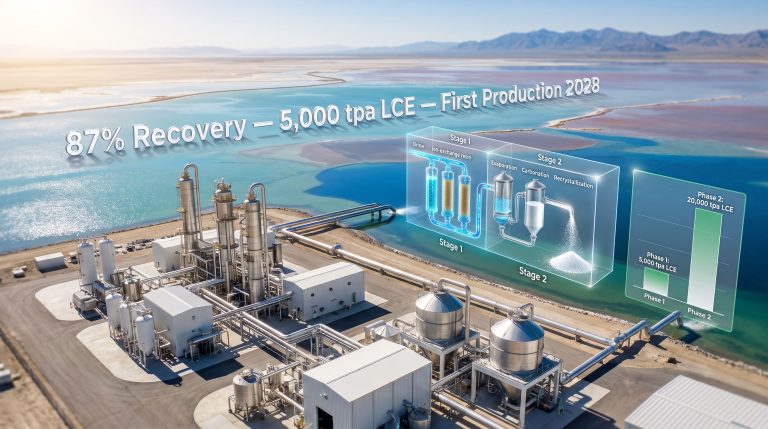 Great Salt Lake lithium project JordProxa technology facility overview