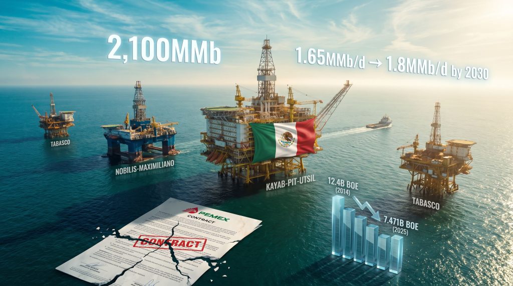 PEMEX cancels four mixed contracts offshore rigs