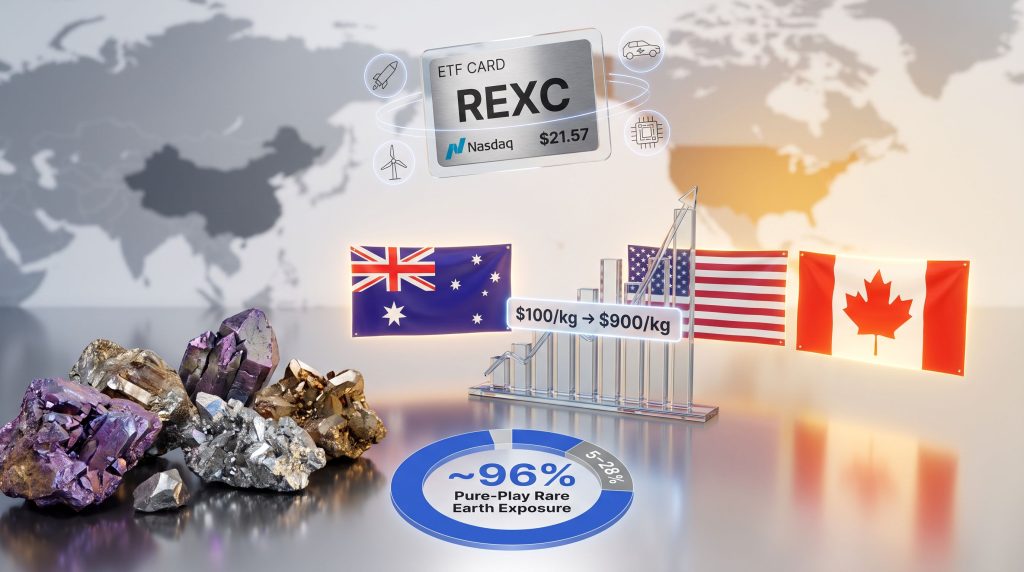 Sprott Rare Earth X China ETF global exposure graphic