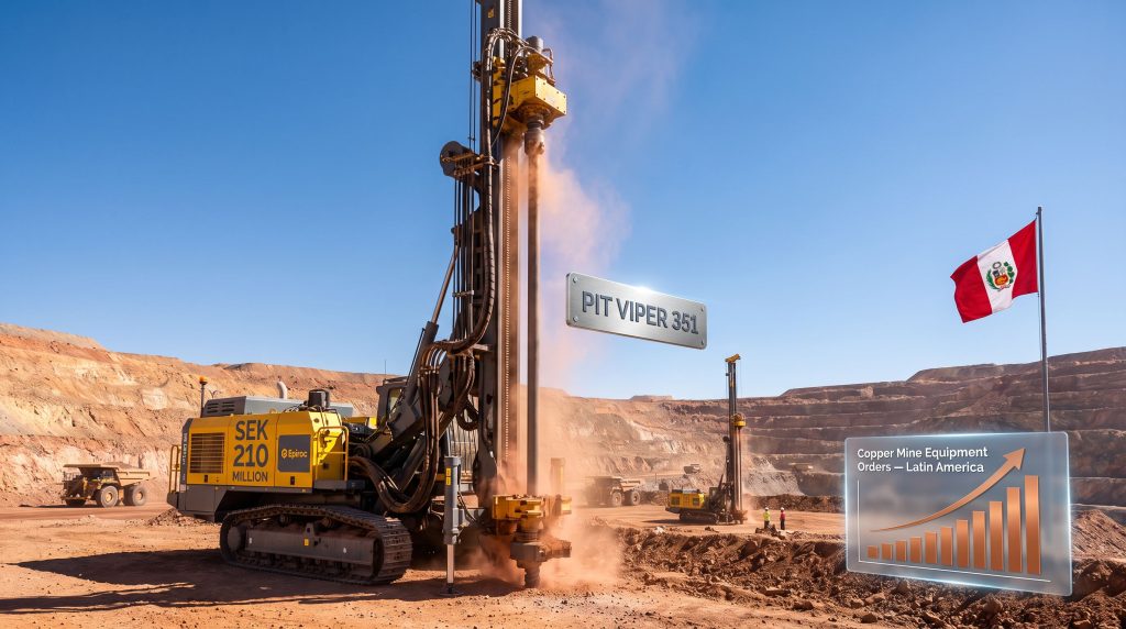 Epiroc wins large order for mining equipment in Peru