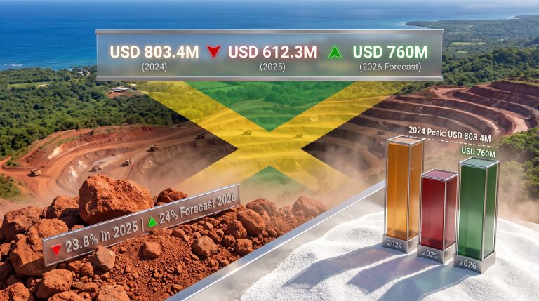Jamaica Bauxite & Alumina Export Earnings Forecast 2026