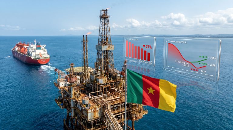 Cameroon oil and gas activity drop offshore platform