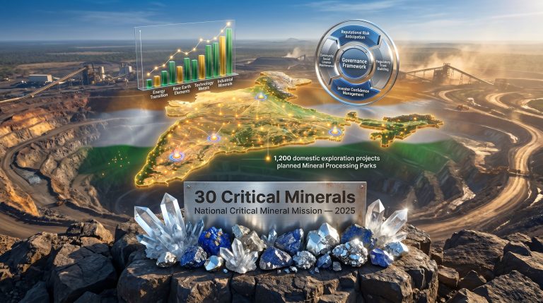 India critical minerals board-level communication strategy map