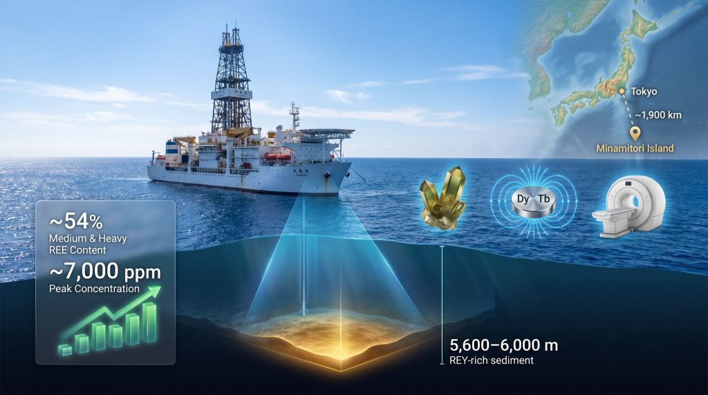Japan Rare Earths: Deep-Sea Mud off Minamitori Island