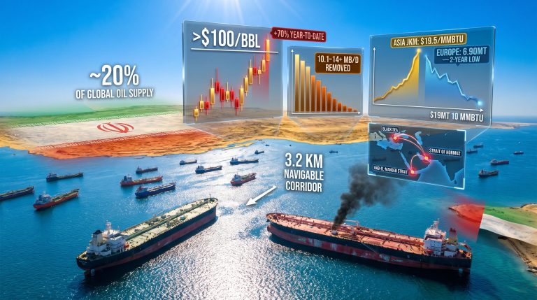 Strait of Hormuz oil supply disruption infographic