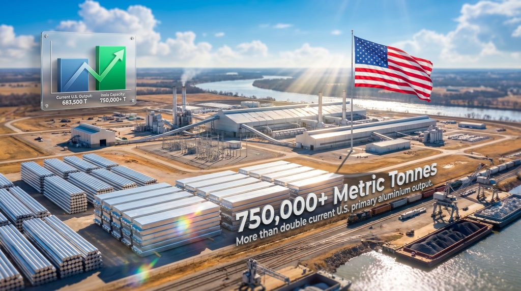 Oklahoma aluminium smelter project output expansion concept
