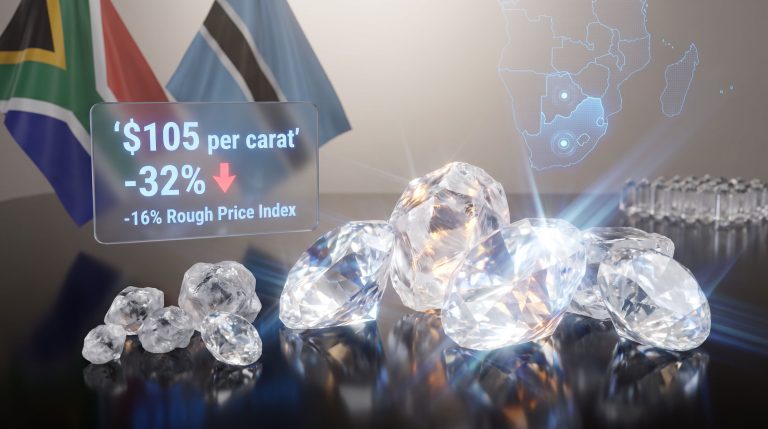Anglo American Diamond Prices Sink 32% in 2026