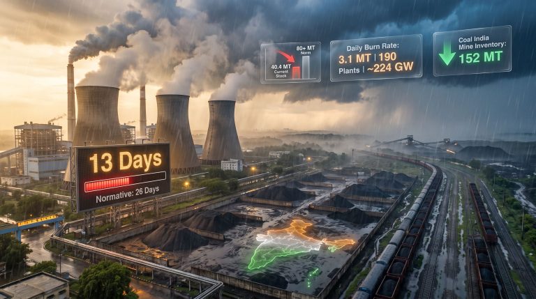 India Power Stations Face Coal Stock Shortage 2026