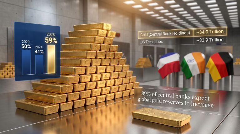 Central bank gold repatriation reserve growth chart