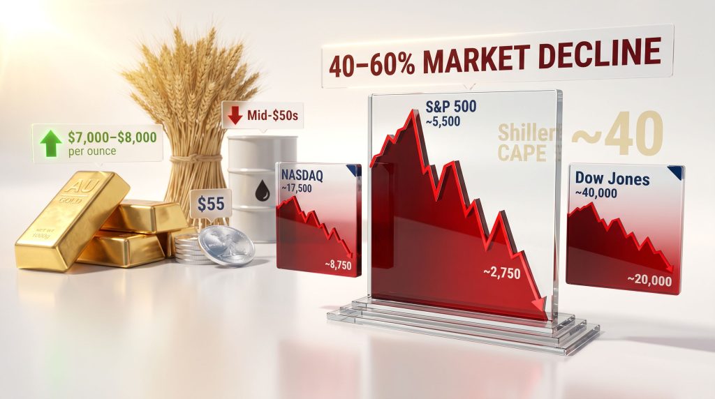 Bubba Horwitz market crash prediction 40 to 60% infographic