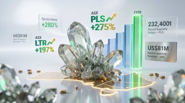 top ASX 200 lithium shares growth chart