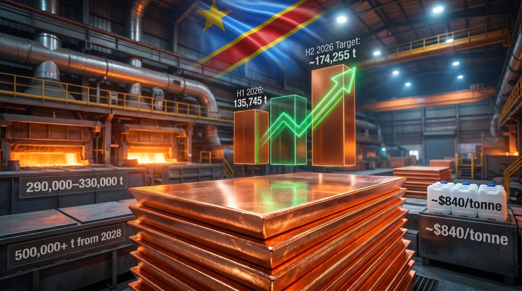 Ivanhoe Congo copper output rising chart