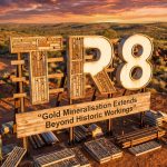 Tarrina Resources Ltd-TR8-TR8 gold mineralisation desert sign at sunset